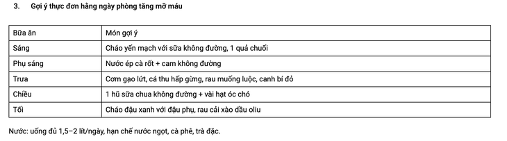 Chế độ ăn phòng tăng mỡ máu ở người cao tuổi - Ảnh 2. Chế độ ăn phòng tăng mỡ máu ở người cao tuổi - Ảnh 2.